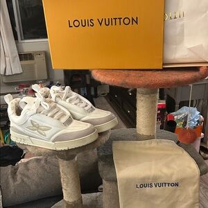 Louis Vuitton Cream and White Sneakers
